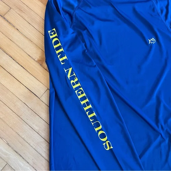 SOUTHERN TIDE T3 Tide to Trail Long Sleeve Performance Tee Skipjack UPF 50 Navy - Picture 4 of 11